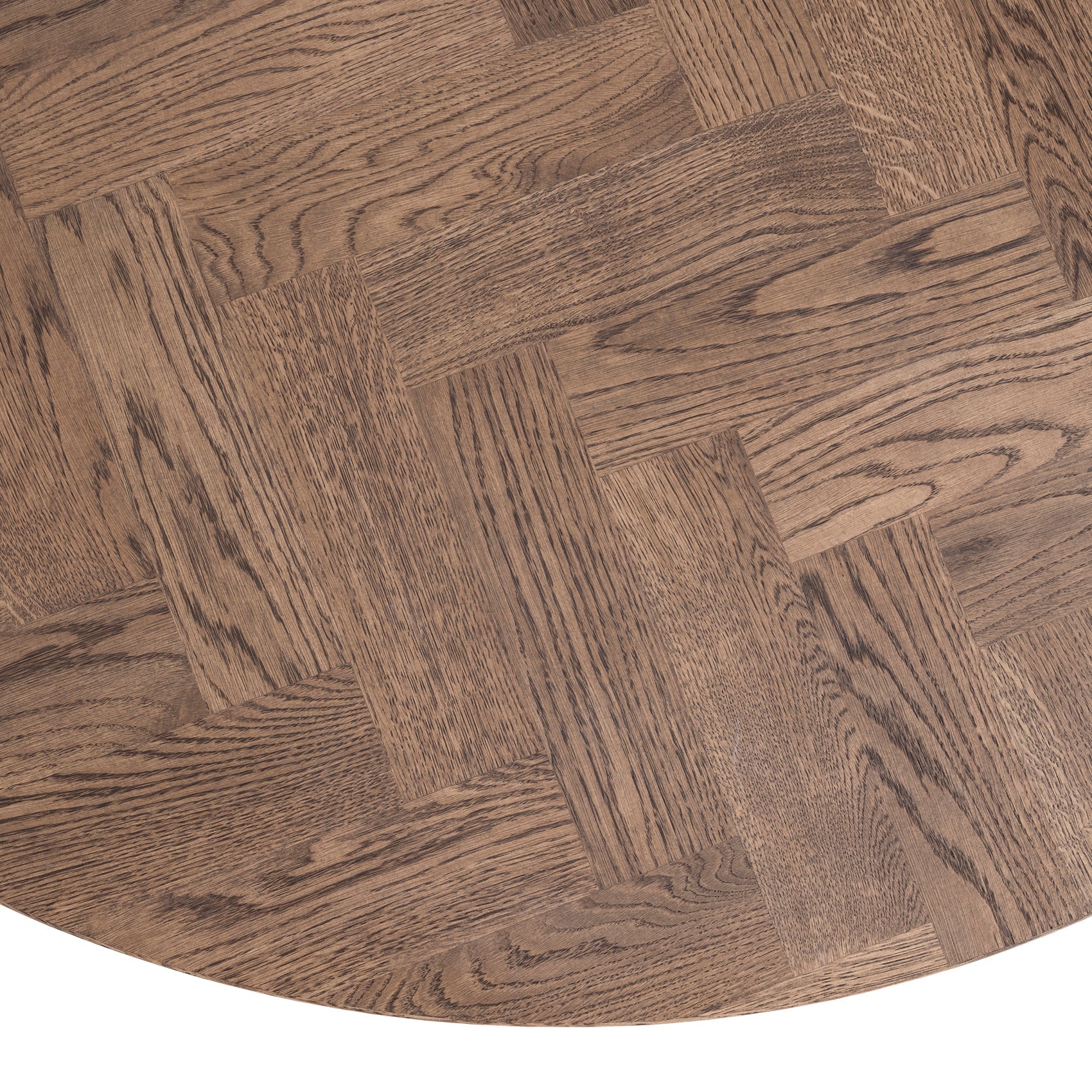 Round Herringbone Dining Table Extendable - S10Home